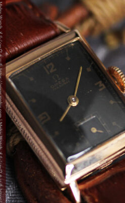 オメガのアンティーク腕時計 【1943年製】ブラック＆ローズ-W1546-13