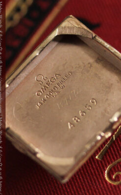 オメガのアンティーク腕時計 【1943年製】ブラック＆ローズ-W1546-16