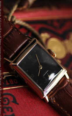 オメガのアンティーク腕時計 【1943年製】ブラック＆ローズ-W1546-2