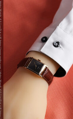 オメガのアンティーク腕時計 【1943年製】ブラック＆ローズ-W1546-22