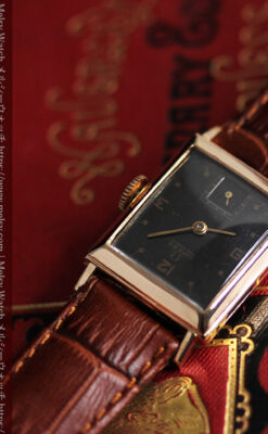 オメガのアンティーク腕時計 【1943年製】ブラック＆ローズ-W1546-5