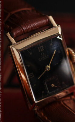 オメガのアンティーク腕時計 【1943年製】ブラック＆ローズ-W1546-6