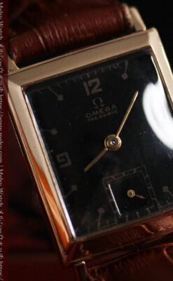 オメガのアンティーク腕時計 【1943年製】ブラック＆ローズ-W1546-7