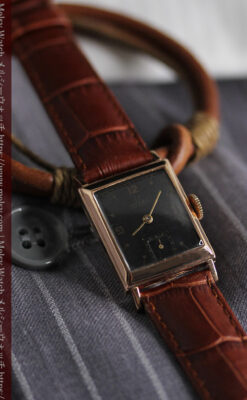 オメガのアンティーク腕時計 【1943年製】ブラック＆ローズ-W1546-9