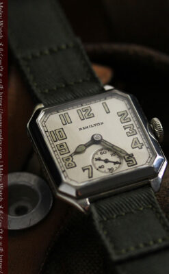 カジュアルに楽しむハミルトンの八角形アンティーク腕時計 【1940年頃】-W1547-1
