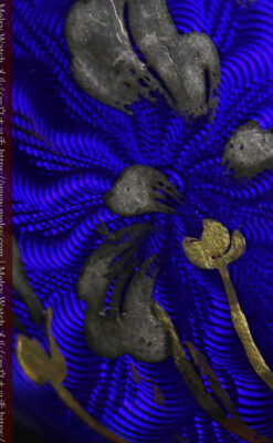 青いエナメル 銀無垢アンティーク懐中時計 【1890年頃】-p2316-1
