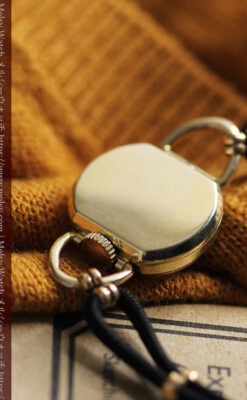 グリュエン ミニハンドバック型の女性用アンティーク腕時計 【1940年頃】-W1548-15