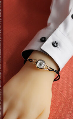 グリュエン ミニハンドバック型の女性用アンティーク腕時計 【1940年頃】-W1548-19