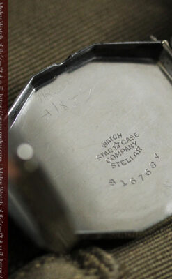 縦長八角形 エルジンのアンティーク腕時計 【1929年頃】-W1549-18