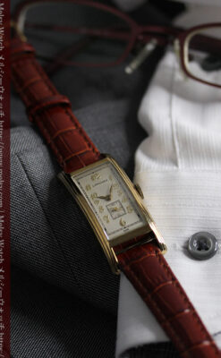 ロンジンの細身で縦長の上品なアンティーク腕時計 【1940年頃】-W1551-1