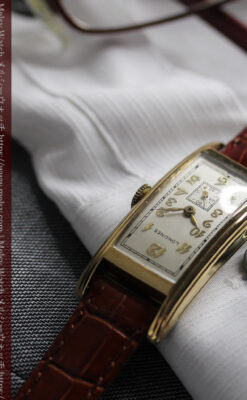 ロンジンの細身で縦長の上品なアンティーク腕時計 【1940年頃】-W1551-11