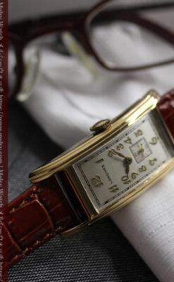 ロンジンの細身で縦長の上品なアンティーク腕時計 【1940年頃】-W1551-12