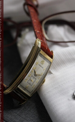 ロンジンの細身で縦長の上品なアンティーク腕時計 【1940年頃】-W1551-14