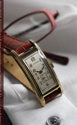 ロンジンの細身で縦長の上品なアンティーク腕時計 【1940年頃】-W1551-15