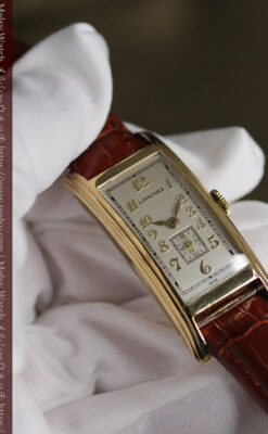 ロンジンの細身で縦長の上品なアンティーク腕時計 【1940年頃】-W1551-17