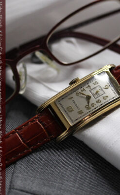 ロンジンの細身で縦長の上品なアンティーク腕時計 【1940年頃】-W1551-2