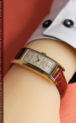 ロンジンの細身で縦長の上品なアンティーク腕時計 【1940年頃】-W1551-21