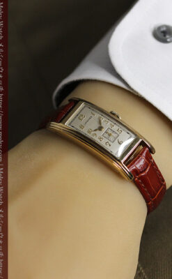 ロンジンの細身で縦長の上品なアンティーク腕時計 【1940年頃】-W1551-23