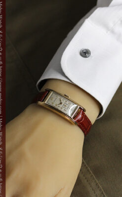 ロンジンの細身で縦長の上品なアンティーク腕時計 【1940年頃】-W1551-24