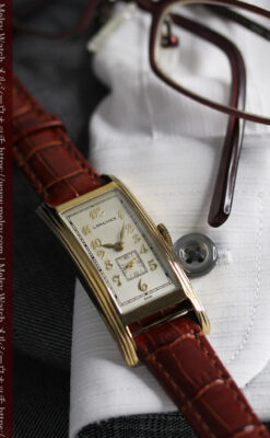 ロンジンの細身で縦長の上品なアンティーク腕時計 【1940年頃】-W1551-3