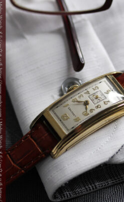 ロンジンの細身で縦長の上品なアンティーク腕時計 【1940年頃】-W1551-5