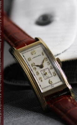 ロンジンの細身で縦長の上品なアンティーク腕時計 【1940年頃】-W1551-6