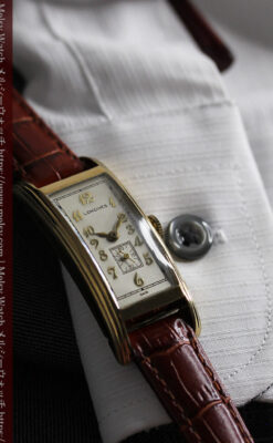 ロンジンの細身で縦長の上品なアンティーク腕時計 【1940年頃】-W1551-8