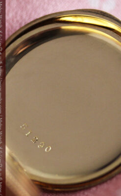 ウォルサム 14金無垢アンティーク懐中時計 翠玉とダイヤモンド 【1893年製】-P2146-21