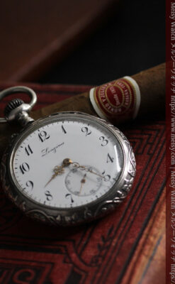 ロンジン 銀無垢アンティーク懐中時計 獅子と盾【1899年製】古典の極み-P2317-11