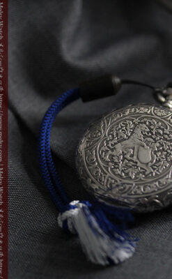 ロンジン 銀無垢アンティーク懐中時計 獅子と盾【1899年製】古典の極み-P2317-13