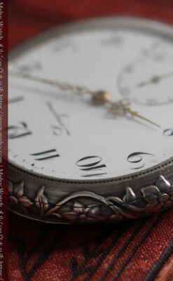 ロンジン 銀無垢アンティーク懐中時計 獅子と盾【1899年製】古典の極み-P2317-22