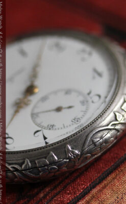 ロンジン 銀無垢アンティーク懐中時計 獅子と盾【1899年製】古典の極み-P2317-24