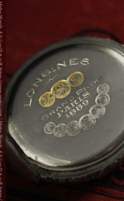 ロンジン 銀無垢アンティーク懐中時計 獅子と盾【1899年製】古典の極み-P2317-26