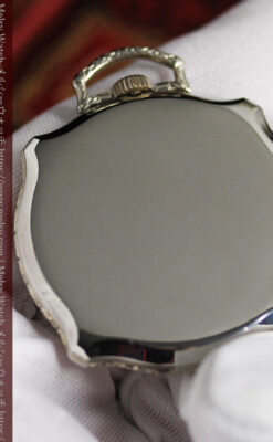 エルジン 特許を得た特殊な形のアンティーク懐中時計 【1927年製】-P2318-15