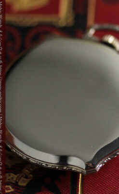 エルジン 特許を得た特殊な形のアンティーク懐中時計 【1927年製】-P2318-16