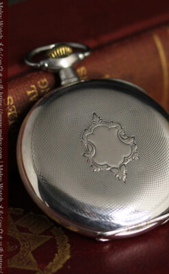 オメガの品格が伝わる銀無垢アンティーク懐中時計 【1907年製】-P2319-11