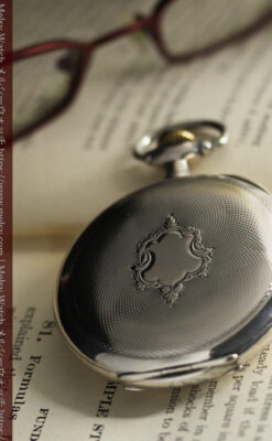 オメガの品格が伝わる銀無垢アンティーク懐中時計 【1907年製】-P2319-12