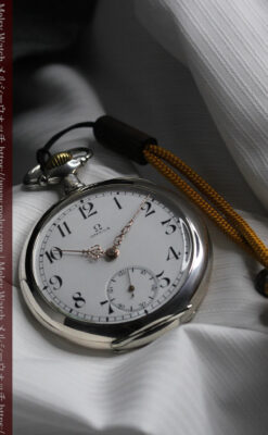 オメガの品格が伝わる銀無垢アンティーク懐中時計 【1907年製】-P2319-6