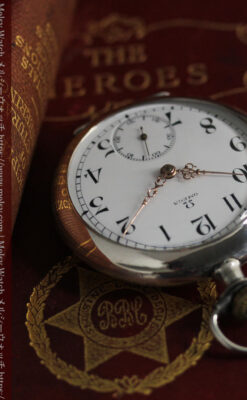 オメガの品格が伝わる銀無垢アンティーク懐中時計 【1907年製】-P2319-8