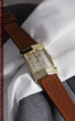 グリュエンの騎士の兜を彷彿とさせるアンティーク腕時計【1951年頃】-W1552-15