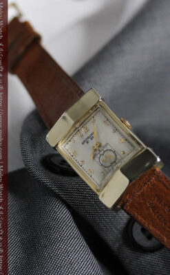 グリュエンの騎士の兜を彷彿とさせるアンティーク腕時計【1951年頃】-W1552-9