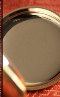 上品なケース装飾 ウォルサム金無垢アンティーク懐中時計 【1907年製】-P2320-19