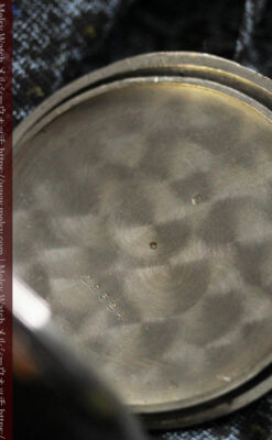 雰囲気よい古さ伝わる銀無垢アンティーク懐中時計 【1900年頃】-P2321-13