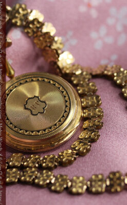 ヴァシュロン・コンスタンタン 18金無垢アンティーク懐中時計 【1880年頃】ネックレス-P2322-23