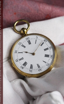 ヴァシュロン・コンスタンタン 18金無垢アンティーク懐中時計 【1880年頃】ネックレス-P2322-26