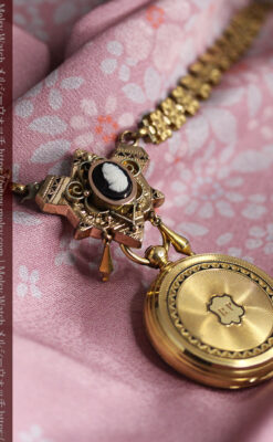 ヴァシュロン・コンスタンタン 18金無垢アンティーク懐中時計 【1880年頃】ネックレス-P2322-4