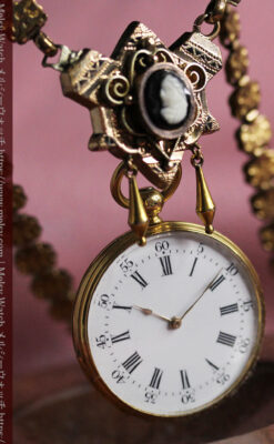 ヴァシュロン・コンスタンタン 18金無垢アンティーク懐中時計 【1880年頃】ネックレス-P2322-6