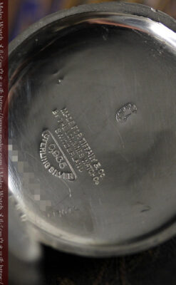 ティファニー 銀留め銀無垢アンティーク懐中時計 すずらん模様 【1913年製】-P2323-31