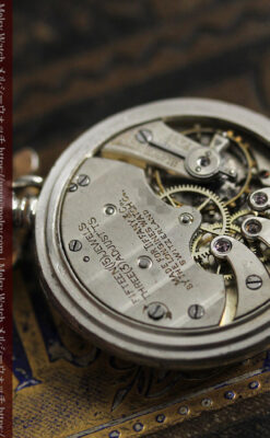 ティファニー 銀留め銀無垢アンティーク懐中時計 すずらん模様 【1913年製】-P2323-34