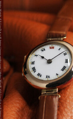 ロレックスの上品な女性用金無垢アンティーク腕時計 【1916年頃】-W1208-11